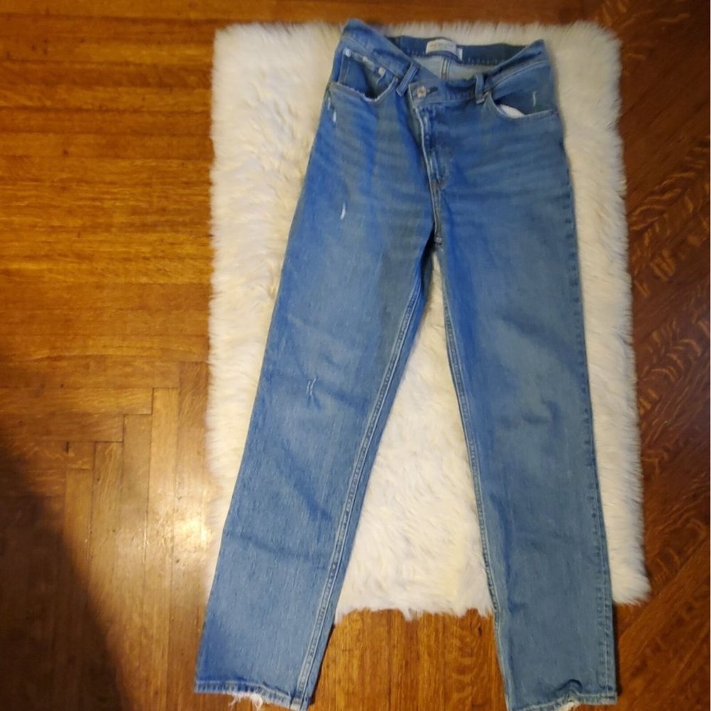 Abercrombie & Fitch jeans 27/4 90s straight ultra high rise crossover waist
